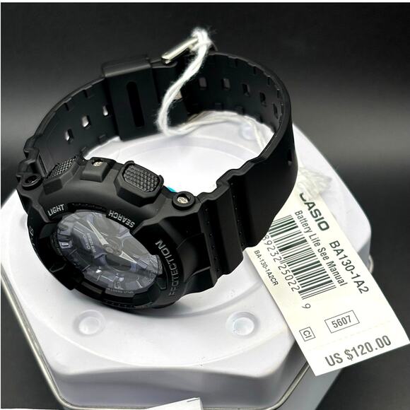 Casio Baby-G BA130-1A2 Metallic Blue Black Analog Digital Women\'s 43MM Watch NIB main image 7